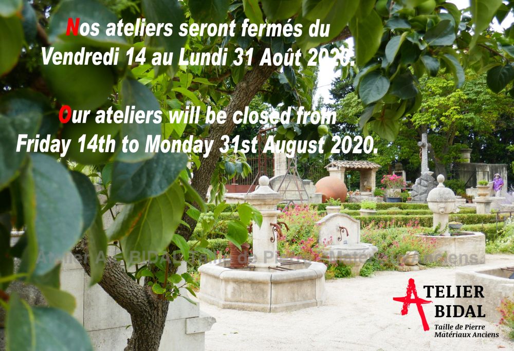 Tailleur de pierre et vendeur de matériaux anciens en Provence : Atelier Alain Bidal