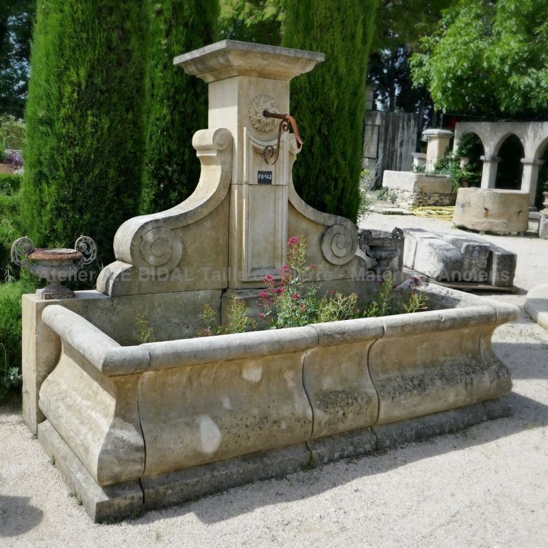 This garden fountain is a unique creation from Alain BIDAL in Provence