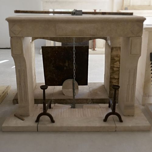 Cheminée décorative: la cheminée Louis XVI - Atelier Alain BIDAL (Provence)